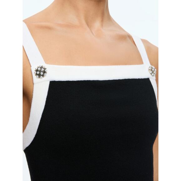 ALICE + OLIVIA Dandi Knit Tank Top Large - Picture 4 of 11